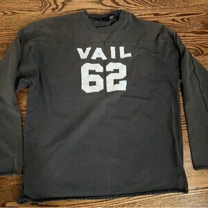 Vintage Print Ski Vail Mountain Colorado Graphic Shirt Size XL Long Sleeve Tee